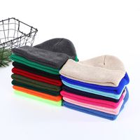 Unisex Basic Solid Color Crimping Wool Cap main image 5