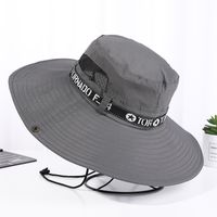 Men's Simple Style Solid Color Flat Eaves Sun Hat main image 5