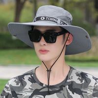Men's Simple Style Solid Color Flat Eaves Sun Hat sku image 4