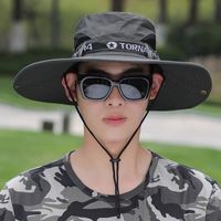 Men's Simple Style Solid Color Flat Eaves Sun Hat sku image 6