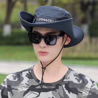 Men's Simple Style Solid Color Flat Eaves Sun Hat sku image 5