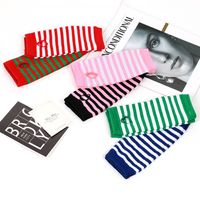Women's Fashion Stripe Solid Color Knitted Fabric Scarves & Gloves Gloves main image 2
