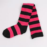 Women's Japanese Style Stripe Polyester Cotton Polyester Jacquard Socks Over The Knee Socks sku image 40