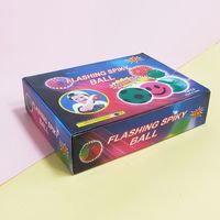 Spike Kontrast Farbe Flash Elastischen Massage Ball Haustier Spielzeug main image 3