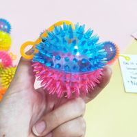 Spike Contrast Color Flash Elastic Massage Ball Pet Toy main image 4