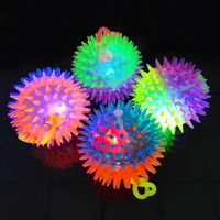 Spike Kontrast Farbe Flash Elastischen Massage Ball Haustier Spielzeug main image 1