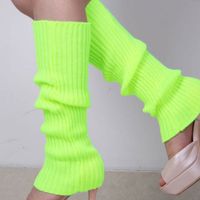 Frau Einfacher Stil Einfarbig Mischen Acryl Jacquard Socken Über Die Knie Socken sku image 10