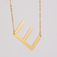Simple Style Letter Stainless Steel Necklace Plating Stainless Steel Necklaces sku image 5