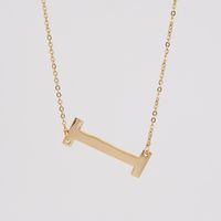 Simple Style Letter Stainless Steel Necklace Plating Stainless Steel Necklaces sku image 9
