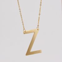 Simple Style Letter Stainless Steel Necklace Plating Stainless Steel Necklaces sku image 26