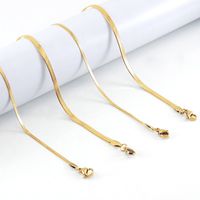 Simple Style Geometric Stainless Steel Plating Layered Necklaces main image 2