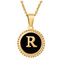 Style Simple Lettre Acier Inoxydable Incruster Coquille Pendentif sku image 44