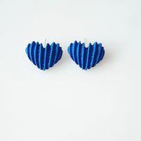 Simple Style Heart Shape Alloy Stoving Varnish Ear Studs sku image 2