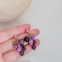 Fashion Fruit Alloy Glass Beaded Earrings sku image 1