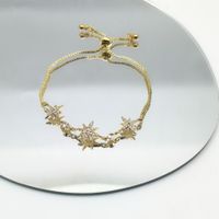 Fashion Star Alloy Inlay Rhinestones Bracelets sku image 1