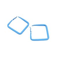 Exaggerated Square Alloy Stoving Varnish Earrings main image 4