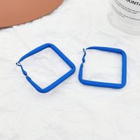 Exaggerated Square Alloy Stoving Varnish Earrings sku image 4