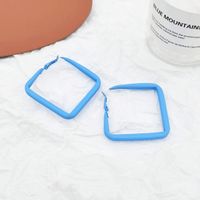 Exaggerated Square Alloy Stoving Varnish Earrings sku image 6
