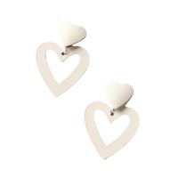 Fashion Heart Shape Plating Alloy Iron Earrings main image 3