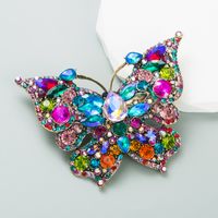 Fashion Butterfly Alloy Inlay Rhinestones Brooches sku image 2