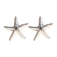 Fashion Starfish Alloy Enamel Ear Studs 1 Pair sku image 4