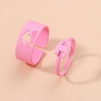 Simple Style Star Butterfly Metal Stoving Varnish Open Ring sku image 6