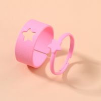 Simple Style Star Butterfly Metal Stoving Varnish Open Ring sku image 3