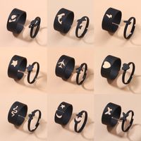 Fashion Star Butterfly Airplane Metal Stoving Varnish Unisex Open Ring main image 1