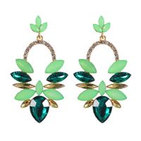 Fashion Heart Shape Alloy Inlay Rhinestones Earrings 1 Pair sku image 10