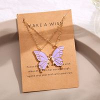 Fashion Butterfly Alloy Plating Women's Pendant Necklace sku image 22