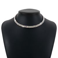 Simple Style Geometric Alloy Rhinestone Necklace main image 4