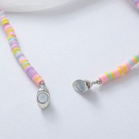 Simple Style Heart Shape Soft Clay Beaded Pendant Necklace main image 5