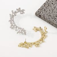 Fashion Geometric Alloy Inlay Rhinestones Ear Clips 1 Piece main image 2