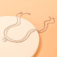 Simple Style Butterfly Alloy Artificial Pearls Women's Layered Necklaces main image 8