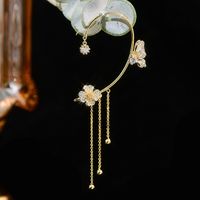 Moda Flor Mariposa Aleación Embutido Diamantes De Imitación Mujeres Pinzas Para Las Orejas 1 Pieza main image 3