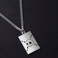 Fashion Skull Stainless Steel Pendant Necklace Hollow Out Stainless Steel Necklaces 1 Piece main image 2