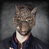 Exaggerated Wolf Pu Leather Masquerade Carnival Party Mask main image 1