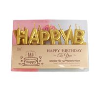 Birthday Letter Paraffin Birthday Candle main image 2