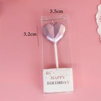 Valentine's Day Heart Shape Paraffin Birthday Candle sku image 1