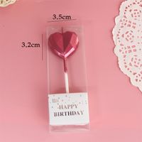 Valentine's Day Heart Shape Paraffin Birthday Candle sku image 2