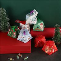 Noël Mignon Père Noël Wapiti Papier Fête Fournitures D'emballage Cadeau main image 3