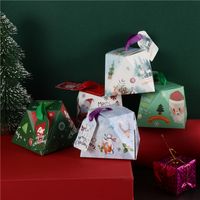 Noël Mignon Père Noël Wapiti Papier Fête Fournitures D'emballage Cadeau main image 6