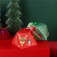 Noël Mignon Père Noël Wapiti Papier Fête Fournitures D'emballage Cadeau main image 5