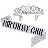 New Letter Pattern Anniversary Crown Birthday Party Decorations sku image 38