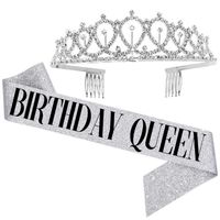 New Letter Pattern Anniversary Crown Birthday Party Decorations sku image 35