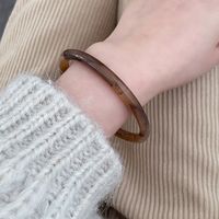 Simple Style Solid Color Arylic Resin Women's Bangle sku image 2