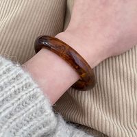 Simple Style Solid Color Arylic Resin Women's Bangle sku image 2