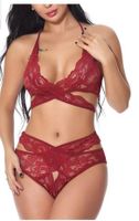 Couleur Unie Soutien-gorge Sans Fil Dos Nu Sexy Spandex Polyester Taille Haute Slips Lingerie Sexy sku image 15