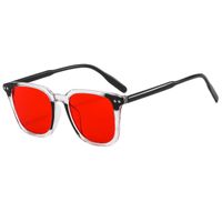 Fashion Solid Color Pc Resin Square Full Frame Women's Sunglasses sku image 4