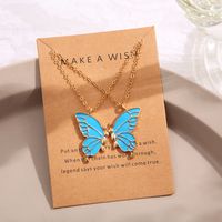 Fashion Butterfly Alloy Plating Women's Pendant Necklace sku image 23